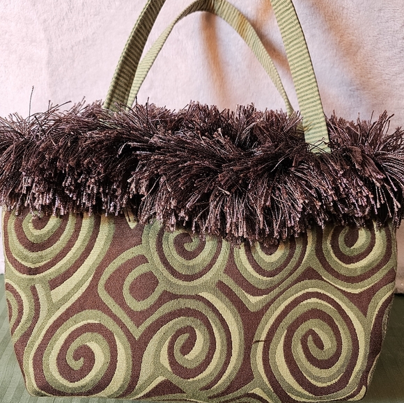 Fur Trimmed Bagolitas Ladies Handbag - Picture 7 of 9